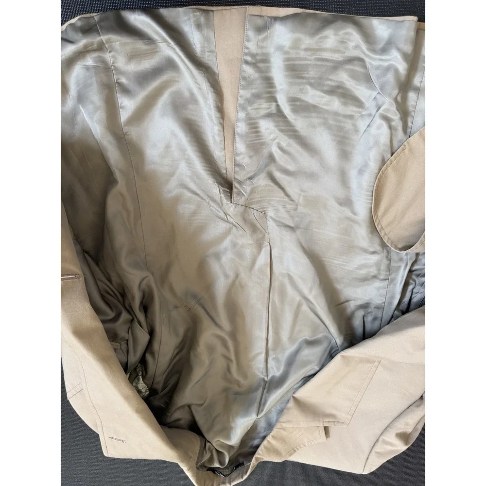 Vintage Rare Polo Ralph Lauren Blazer Cotton Beige Made In USA Men's